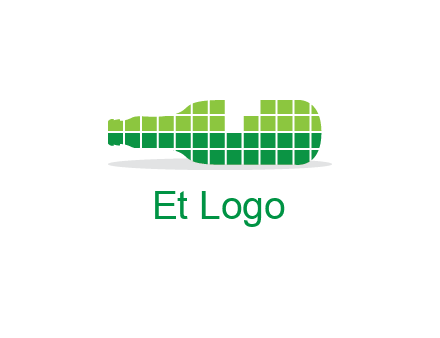 wine bottle made of cubes logo
