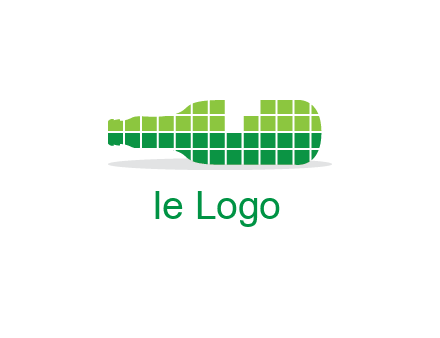 wine bottle made of cubes logo