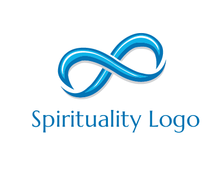 blue infinity symbol