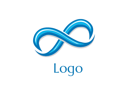 blue infinity symbol