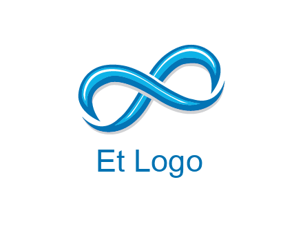 blue infinity symbol