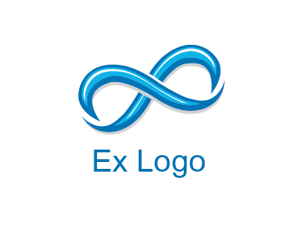 blue infinity symbol