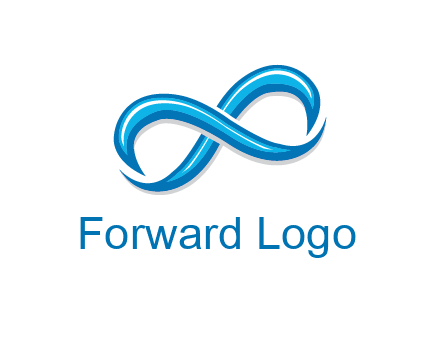 blue infinity symbol