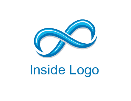 blue infinity symbol