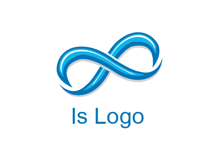 blue infinity symbol