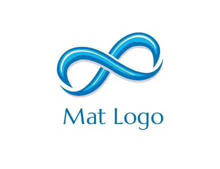 blue infinity symbol