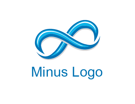 blue infinity symbol