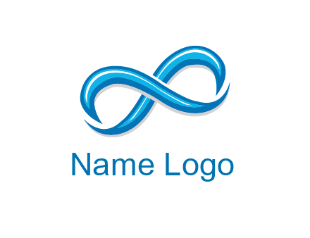 blue infinity symbol