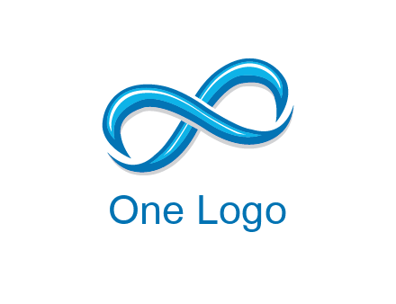 blue infinity symbol
