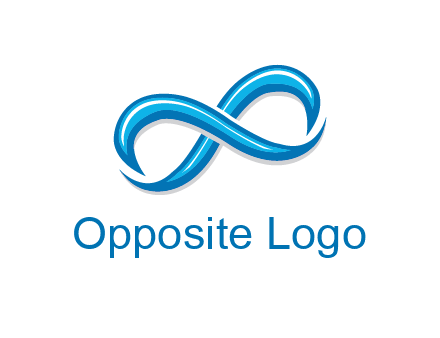 blue infinity symbol