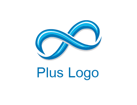 blue infinity symbol