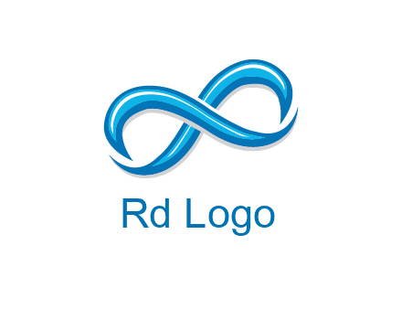 blue infinity symbol