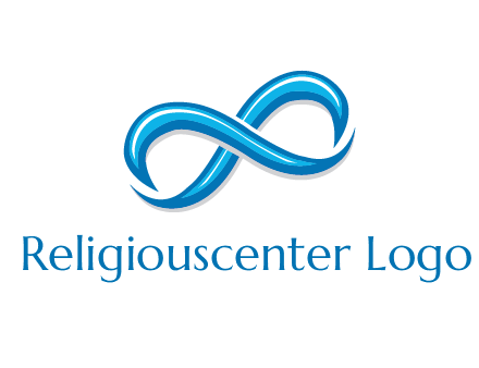 blue infinity symbol