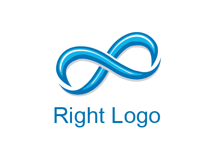blue infinity symbol