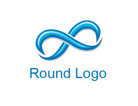 blue infinity symbol