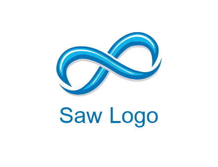 blue infinity symbol