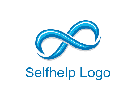 blue infinity symbol
