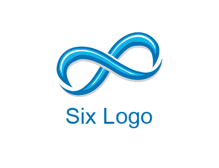 blue infinity symbol