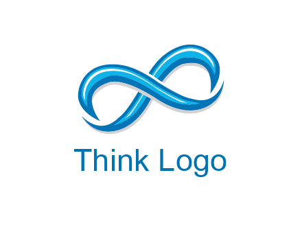 blue infinity symbol