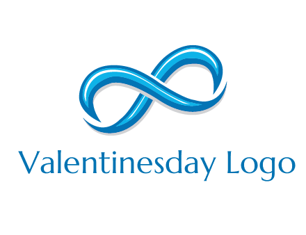 blue infinity symbol