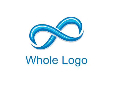 blue infinity symbol