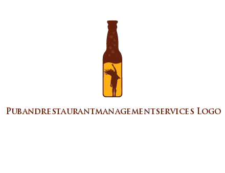 girl dancing inside wine bottle logo