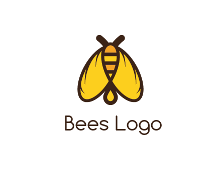 honeybee icon with large wings