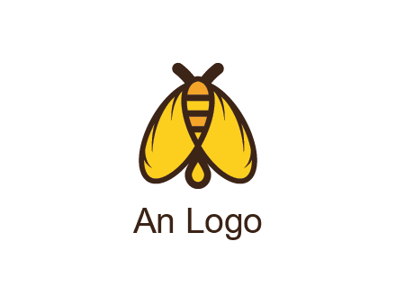 honeybee icon with large wings
