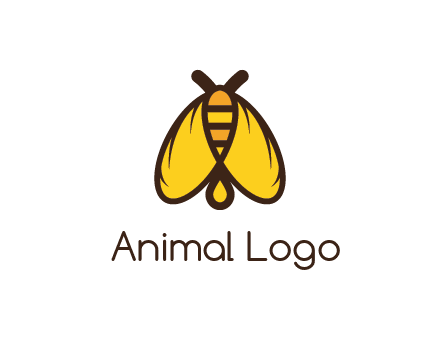 honeybee icon with large wings