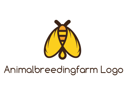 honeybee icon with large wings