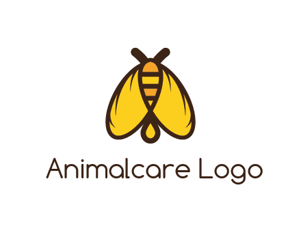 honeybee icon with large wings