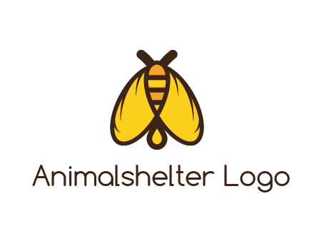 honeybee icon with large wings