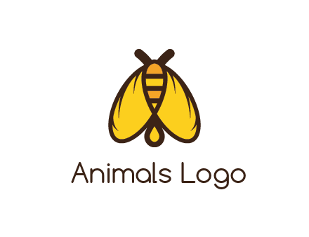 honeybee icon with large wings
