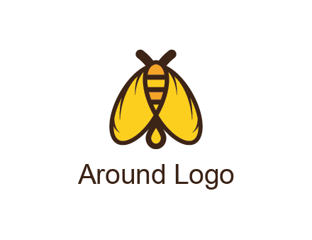 honeybee icon with large wings