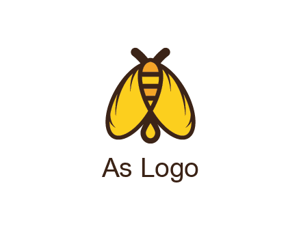 honeybee icon with large wings