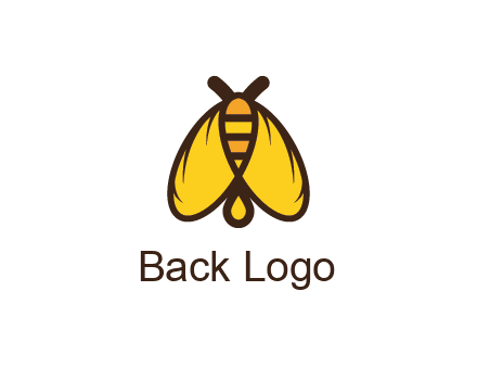 honeybee icon with large wings