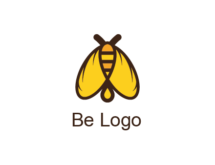 honeybee icon with large wings