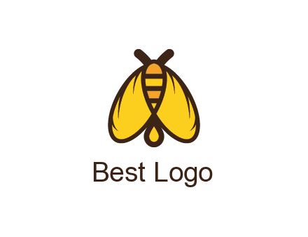honeybee icon with large wings