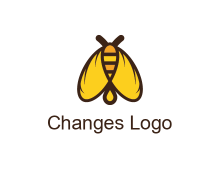 honeybee icon with large wings