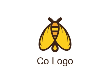 honeybee icon with large wings