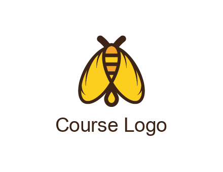 honeybee icon with large wings