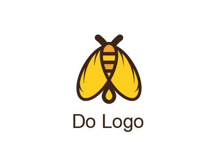 honeybee icon with large wings