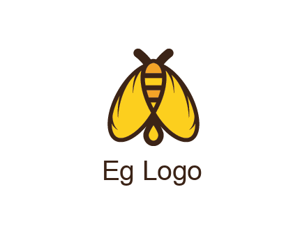 honeybee icon with large wings