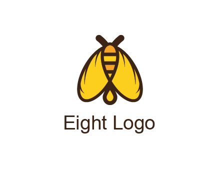 honeybee icon with large wings