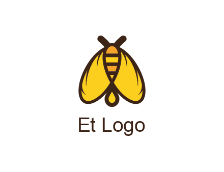 honeybee icon with large wings
