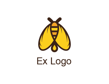 honeybee icon with large wings