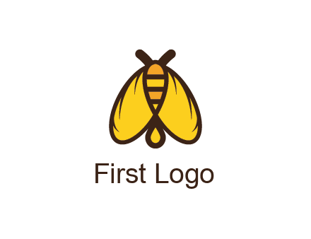 honeybee icon with large wings