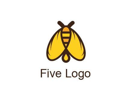 honeybee icon with large wings