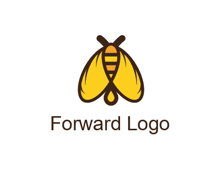 honeybee icon with large wings
