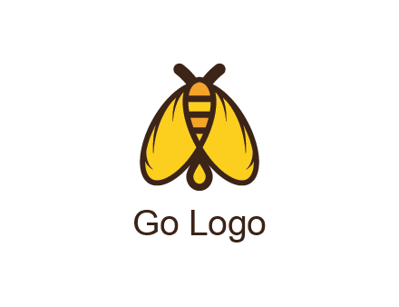 honeybee icon with large wings